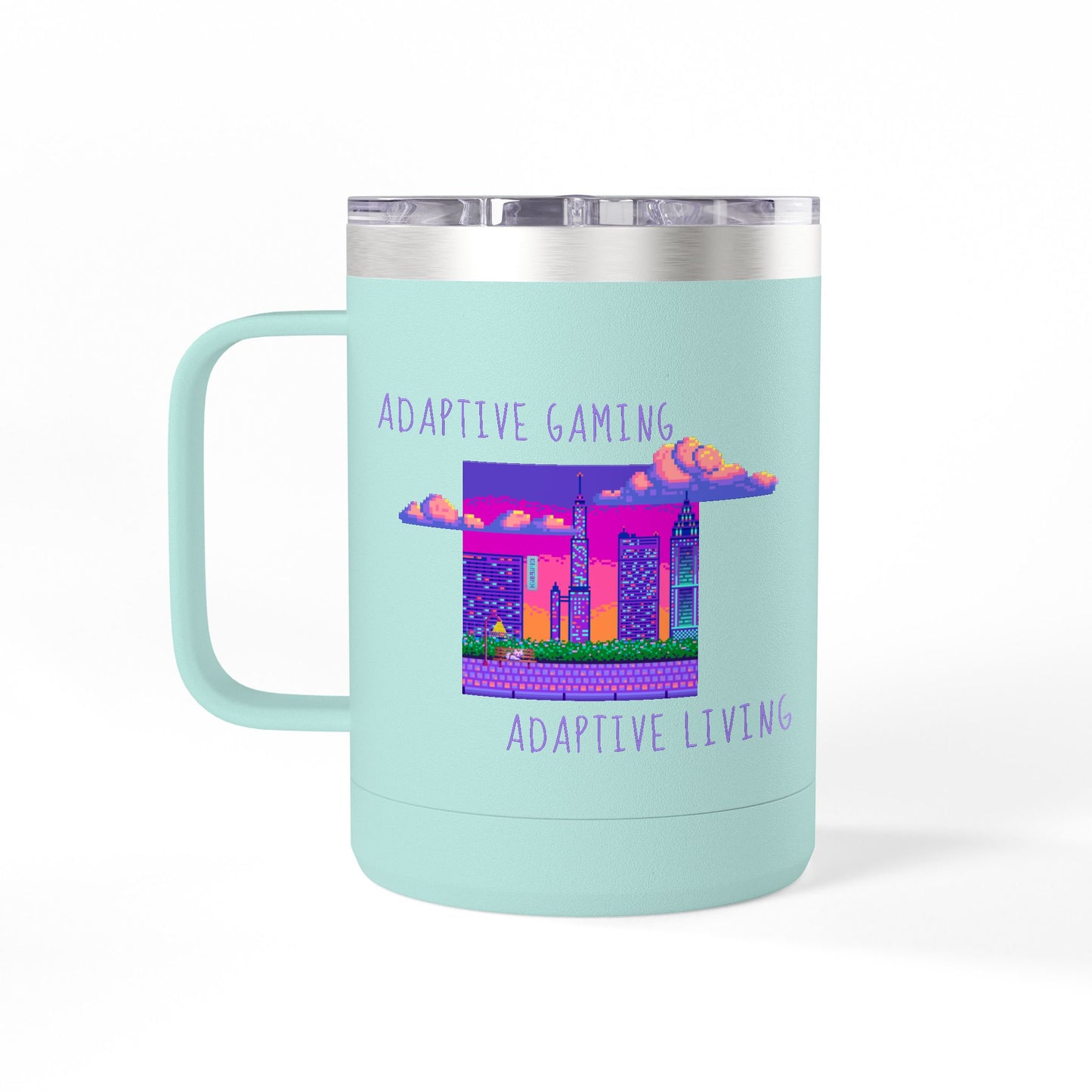 Adaptive Gaming - Skyscraper Edition - 15oz Insulated Tumbler