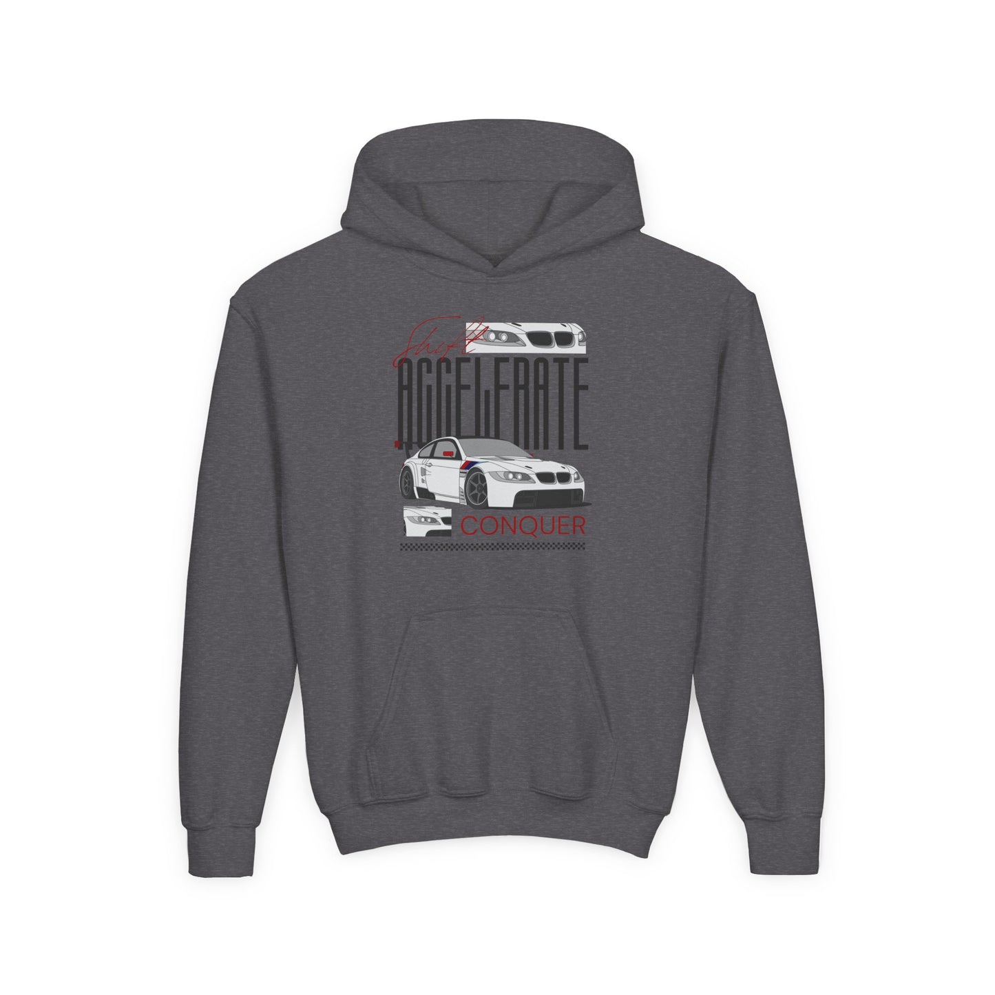 Shift Accelerate Conquer Kids Hoodie