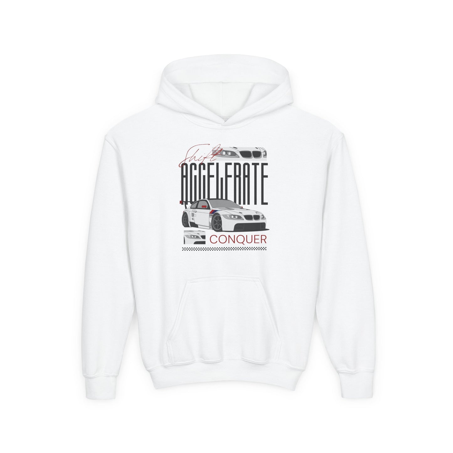 Shift Accelerate Conquer Kids Hoodie