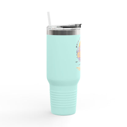 Pain is the Water, I Am the Shark - Isaiah 43:2 - 40oz Insulated Tumbler