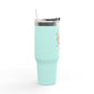 Pain is the Water, I Am the Shark - Isaiah 43:2 - 40oz Insulated Tumbler