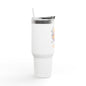 Pain is the Water, I Am the Shark - Isaiah 43:2 - 40oz Insulated Tumbler