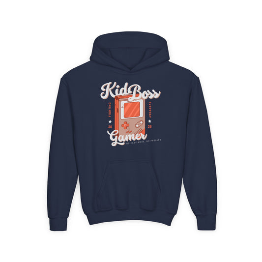 Retro Kid Boss Gamer Hoodie