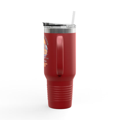 Pain is the Water, I Am the Shark - Isaiah 43:2 - 40oz Insulated Tumbler
