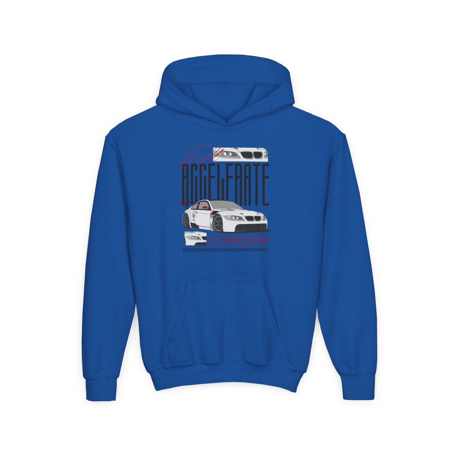 Shift Accelerate Conquer Kids Hoodie