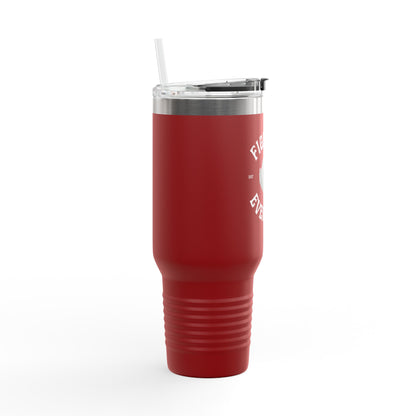 Savage Fighting Everyday - 40 oz Insulated Tumbler