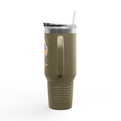 Pain is the Water, I Am the Shark - Isaiah 43:2 - 40oz Insulated Tumbler